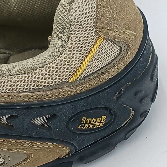 Stone Creek Suede Leather Upper Men's Sneaker Shoes Tan / Black Sz: 13 - Picture 13 of 16